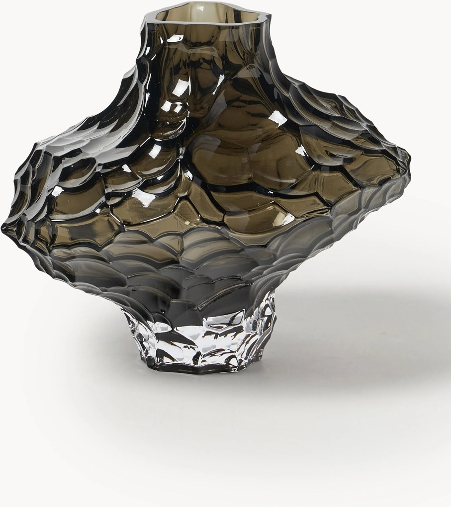 Vaso in vetro soffiato Canyon, alt. 23 cm