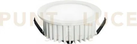 Incasso led fusion bianco 5w 400lm 4000k 7x3,2cm in alluminio