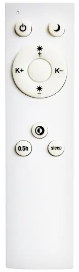 Top Light - Plafoniera da bagno dimmerabile PETAL LED/60W/230V IP44 Ø 59 cm, bianco + telecomando