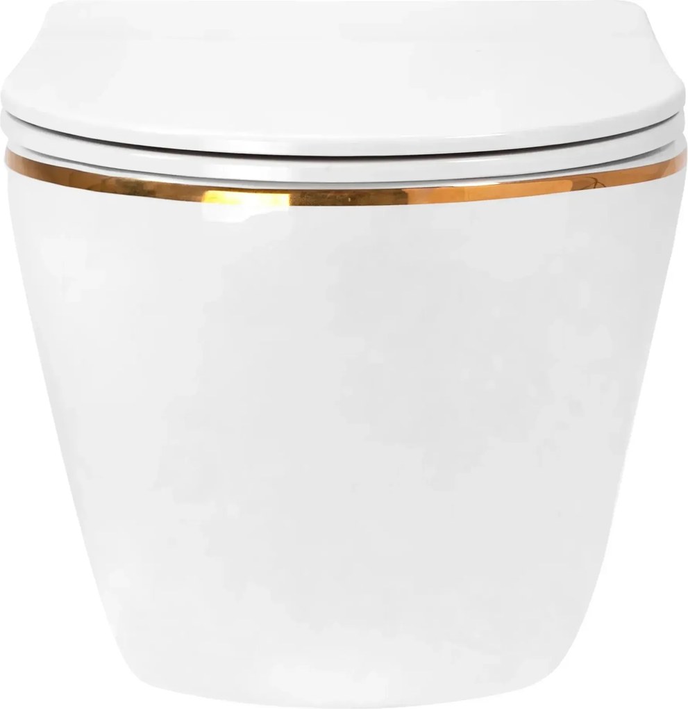 Vaso WC sospeso Rea Carlo Mini Tornado NF GOLD EDGE