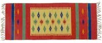 Tappeto moderno Seattle, stile kilim, 100% cotone, multicolore, 180x60cm