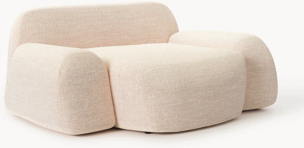 Poltrona lounge XL in bouclé Wolke