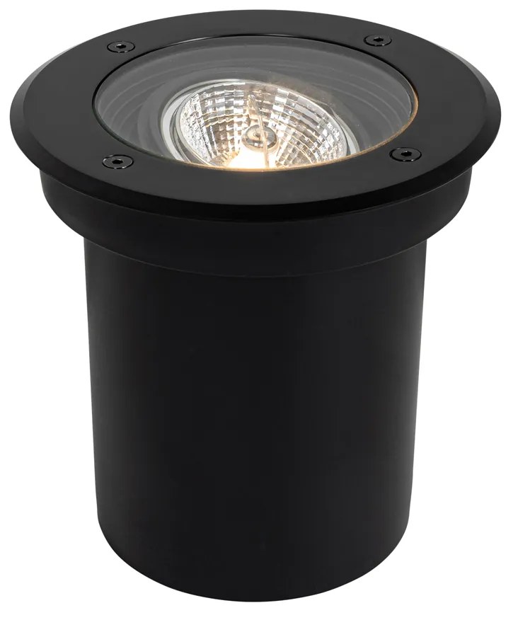 Faretto da terra moderno per esterni nero AR70 orientabile IP65 - Delux