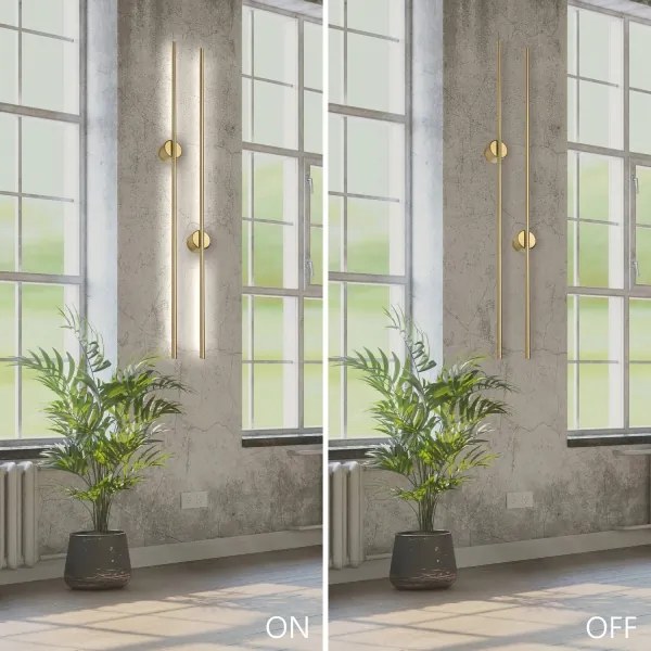 Applique a parete LANA LED/12W/230V 4000K oro opaco