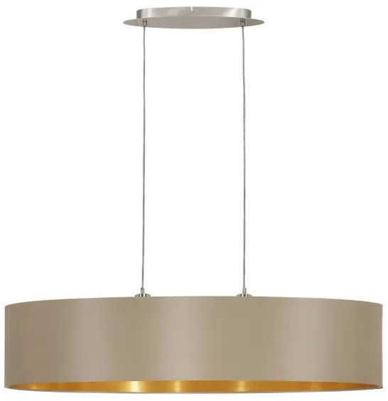 Eglo 31618 - Lampadario a sospensione con filo MASERLO 2xE27/60W/230V