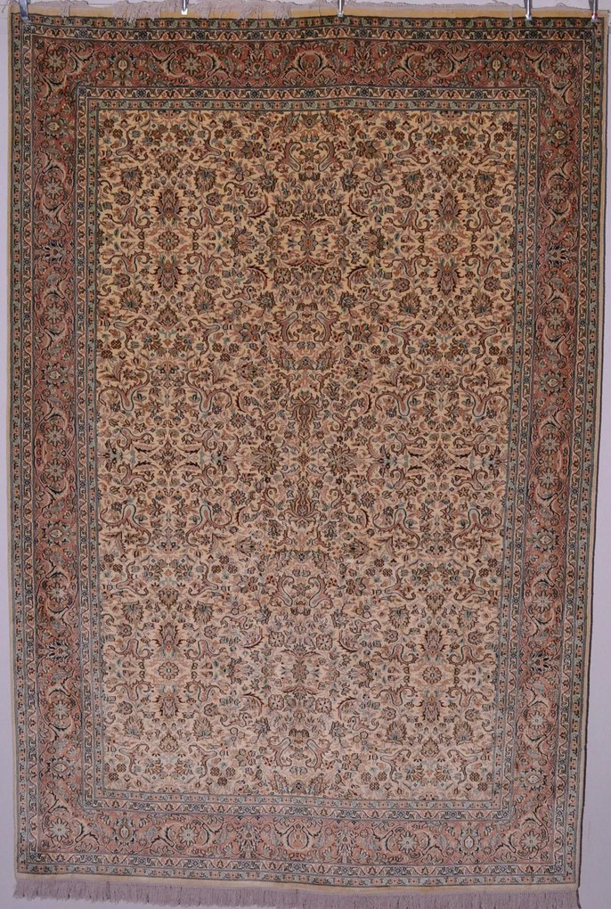 Kashmir Tappeto orientale 190x280 Beige (Indian) Annodato A Mano