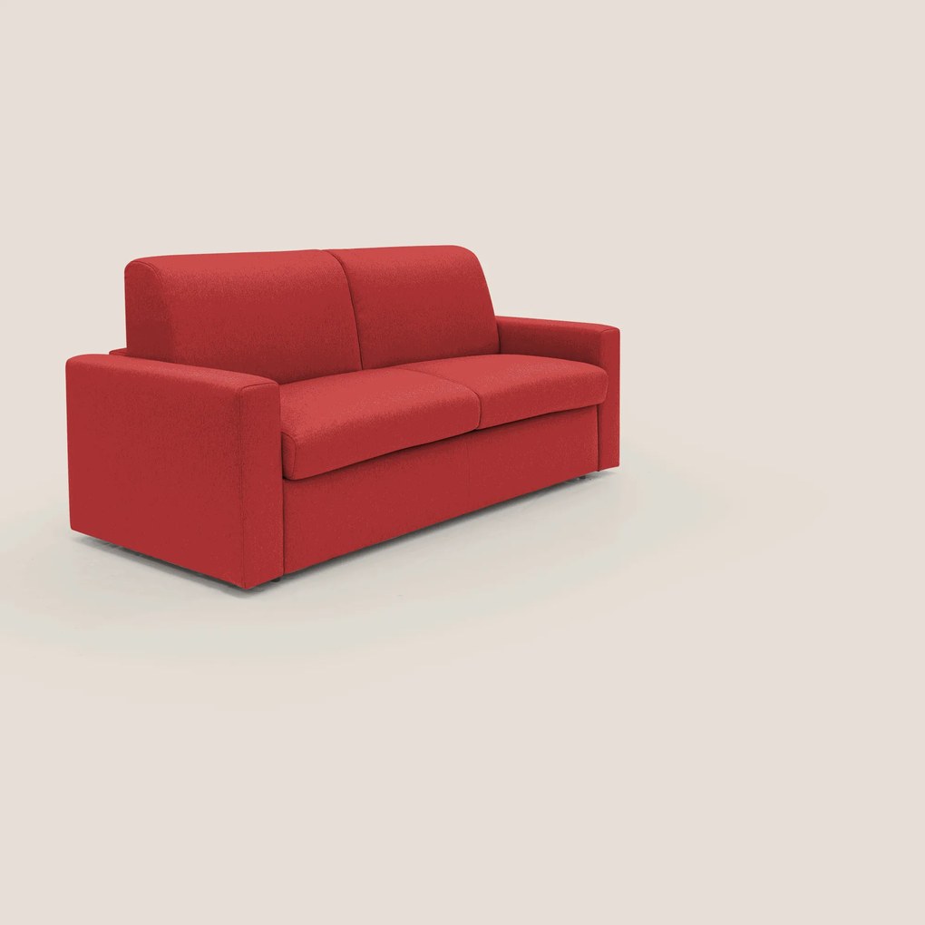Kansas Divano letto matrimoniale alto 20 cm in tessuto impermeabile misto cotone T13