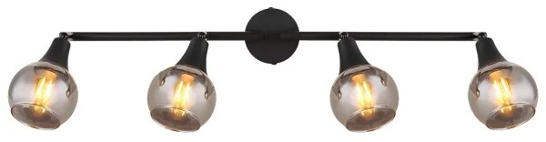 Globo 57904-4 - Faretto GLYPTAR 4xE14/40W/230V nero