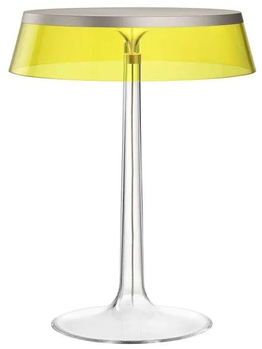 Flos - Bon Jour T Lampada da Tavolo Opaco Cromato/Giallo Flos