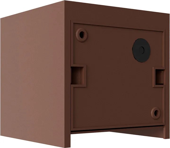 Applique LED Cubo 24W Bidirezionale IP65 CCT con LED OSRAM - Corten
