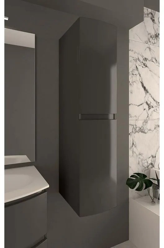 Colonna per mobile bagno Vague BADEN HAUS 2 ante P 38 x L 30 x H 130 cm grigio antracite