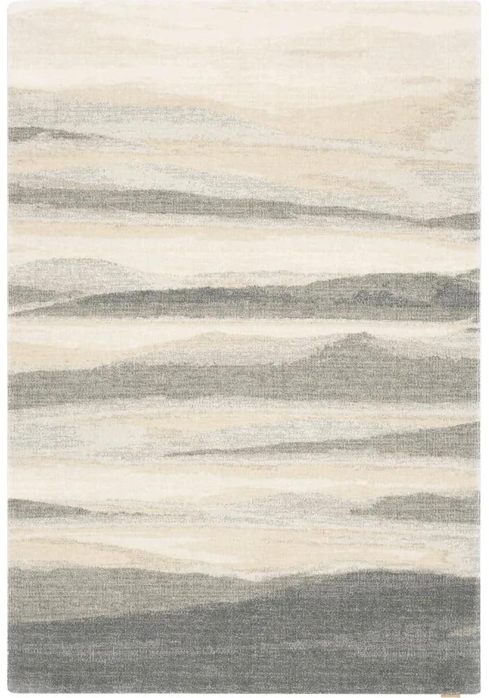 Tappeto di lana beige-grigio 160x240 cm Elidu - Agnella
