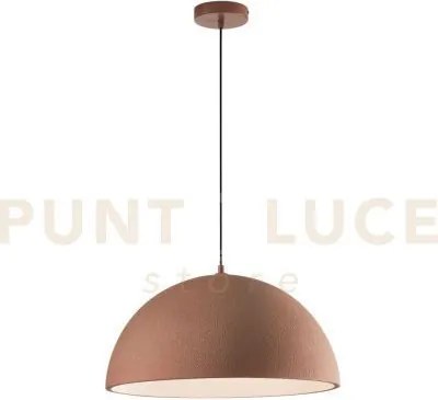 Lampadario a sospensione xenia rossa in pu 1 luce attacco e27 50x25...