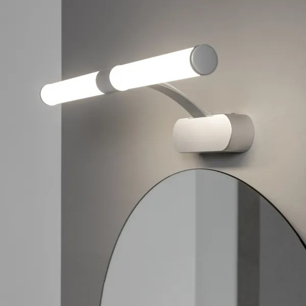 Brilagi - Lampada LED per specchio da bagno TUBEO, 6W/230V, 40 cm, IP44, argento