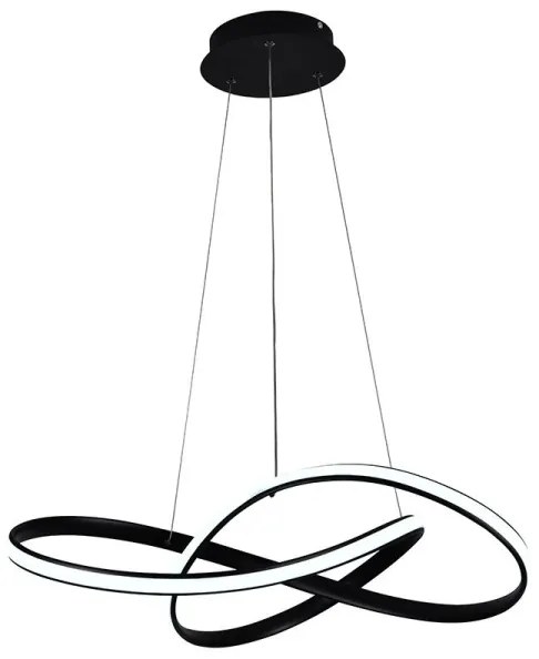 Brilagi - Lampadario a sospensione con filo LED dimmerabile COSMOWAVE LED/70W/230V nero + +TC