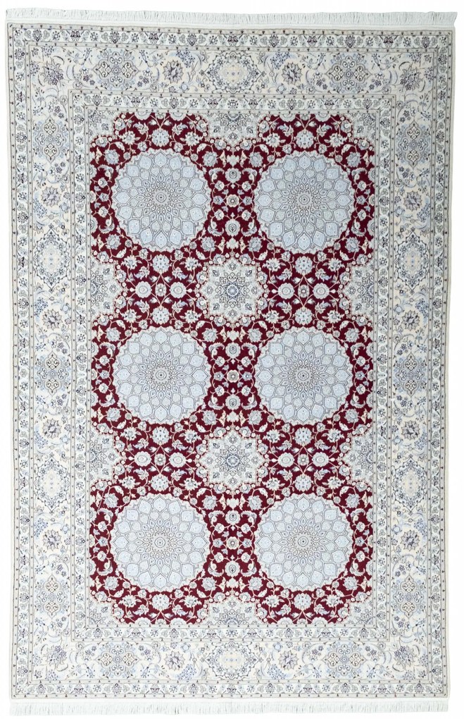 Nain Tappeto persiano 210x310 Rosso (Iran) Annodato A Mano