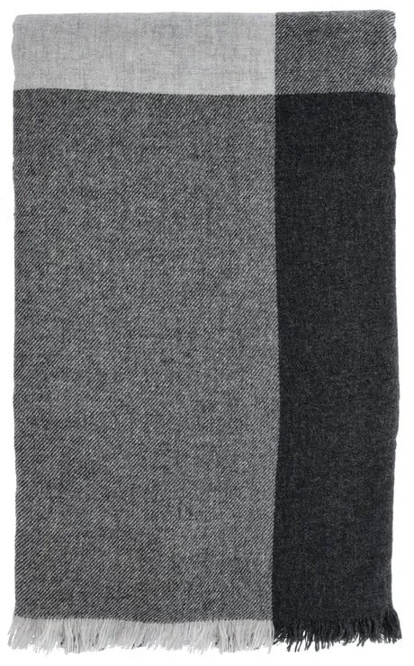 Coperta grigia in lana 130x200 cm Merino – Södahl