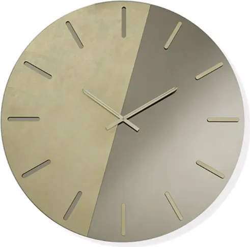 Orologio da parete MACK rotondo D80 cm bicolore Bronzo e Oro