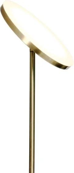 Lampada da terra LED con dimmer NORA LED/25W/230V 2200/3000/4000K + LED/5W 3000K oro + telecomando