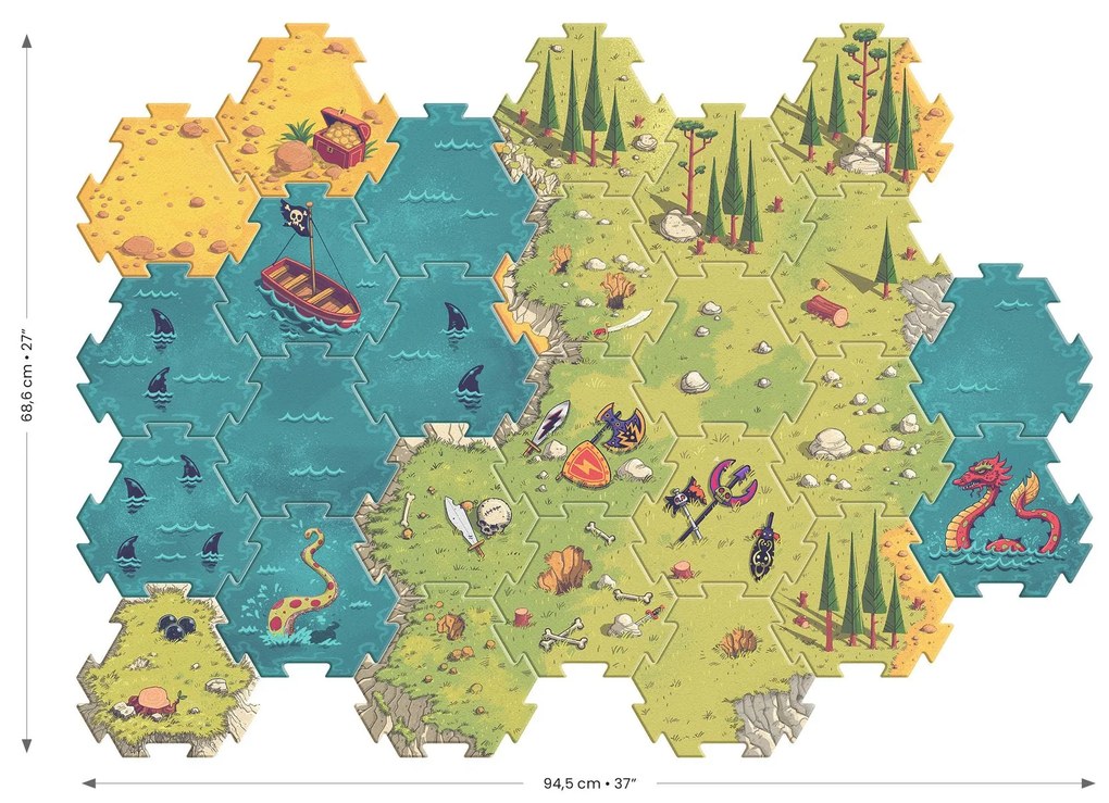 Arty Toys - Puzzle gigante - Battaglia (30 pezzi)