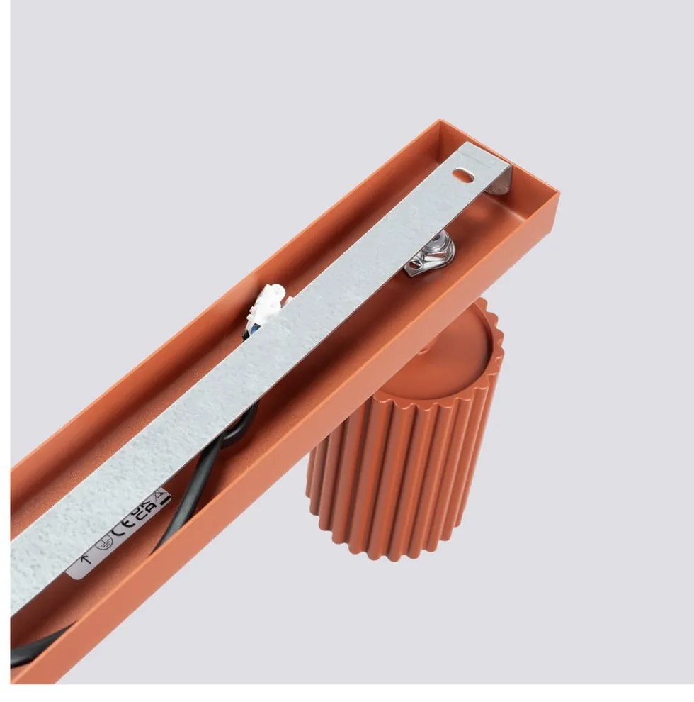 Faretto color mattone 6,5x81 cm Gleam – Sollux