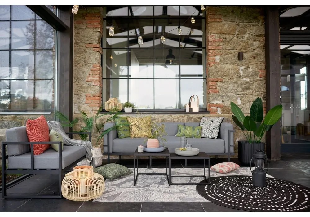 Divano da giardino a tre posti grigio grafite Bellisima - Bonami Selection