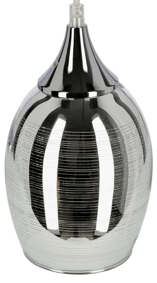 Lampadario a sospensione con filo MARINA 1xE27/60W/230V cromo