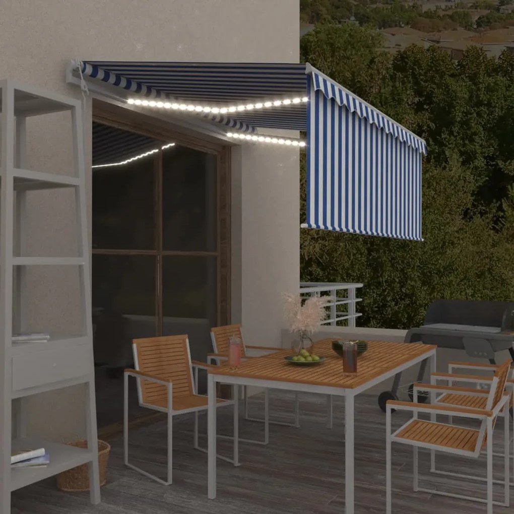 Tenda Automatica Con Sensore Vento 3,5x2,5m Arancione Marrone /