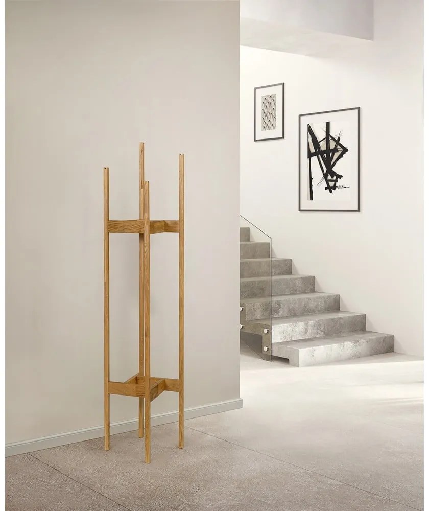 Appendiabiti in rovere massiccio Hilbert - Woodman