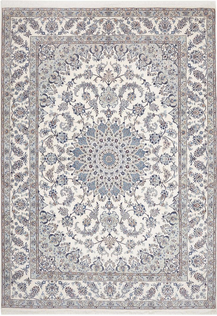 Nain Tappeto persiano 350x250 Beige (Iran) Annodato A Mano