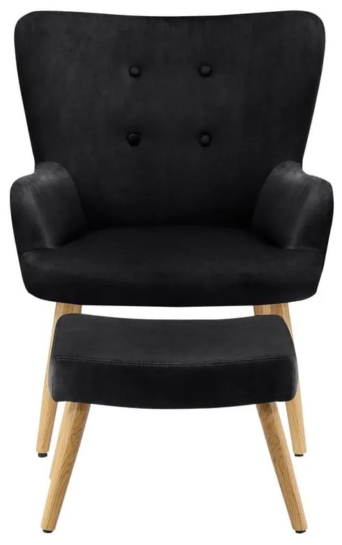 Poltrona in velluto nero Coco - Støraa