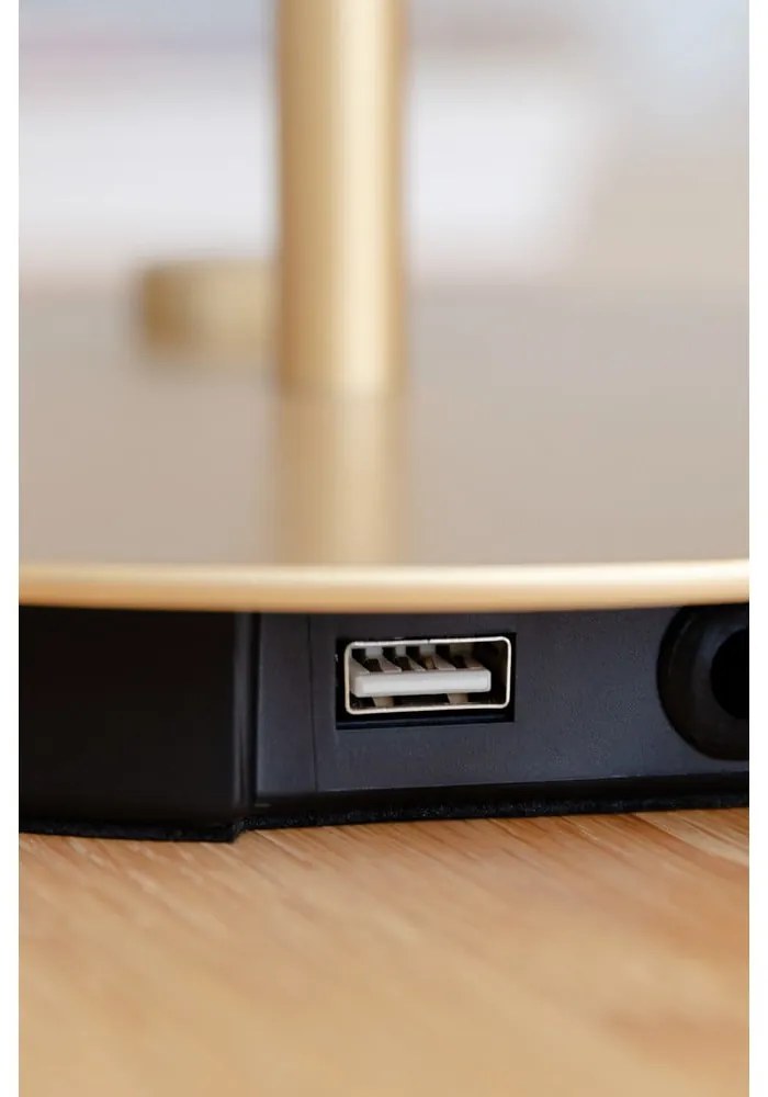 Lampada da tavolo dimmerabile a LED grigio chiaro con paralume in metallo (altezza 41,5 cm) Asteria Table - UMAGE