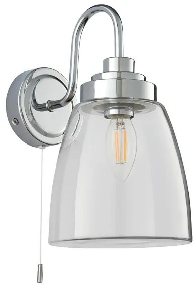 Endon 77088-Applique da bagno ASHBURY 1xE14/4W/230V IP44 cromo lucido