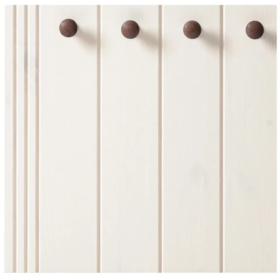 Set di mobili da ingresso bianco in pino massiccio 60x120x25 cm Anita – Støraa