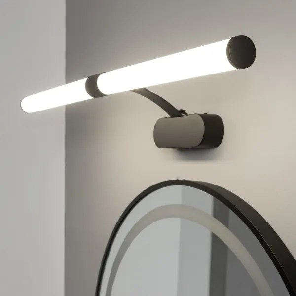 Brilagi - Specchio da bagno con luce LED TUBEO LED/8W/230V 60 cm IP44 Nero