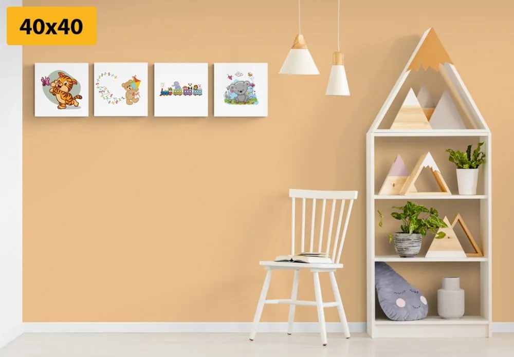 Set di quadri – Animali colorati