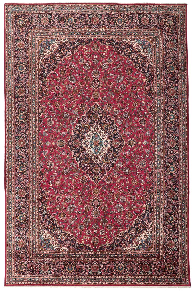 Kashan Tappeto 320 x 460 (Iran) Annodato A Mano