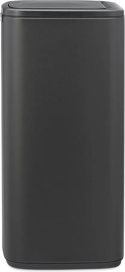 Cestino per la spazzatura grigio scuro in acciaio touch 30 l Bo Touch – Brabantia