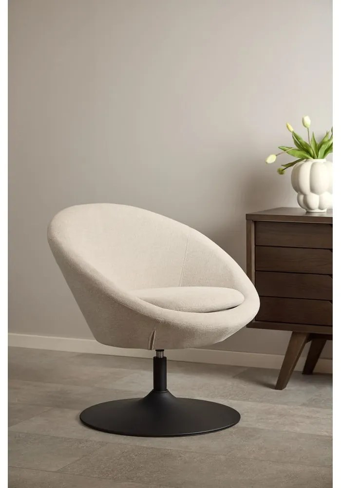 Poltrona beige girevole Center – Actona