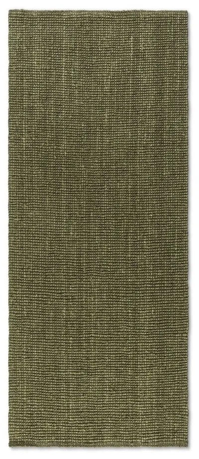Passatoia color kaki in iuta 80x200 cm Bouclé – Hanse Home