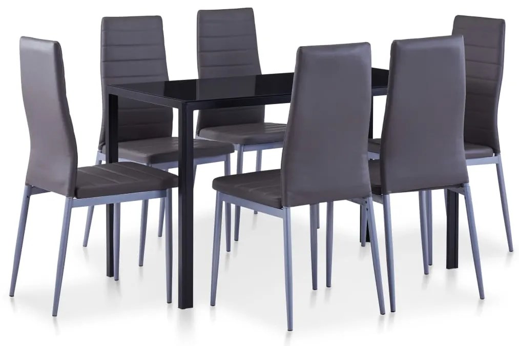 Set Da Pranzo 7 Pz Grigio /