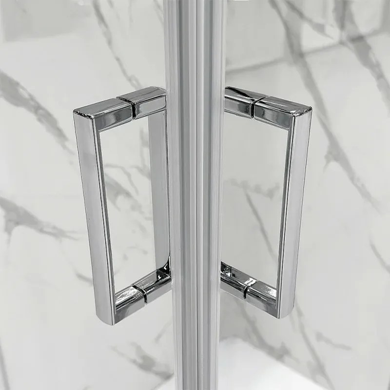 Box doccia 3 lati 70 cm doppio scorrevole trasparente H 195 cm Tay