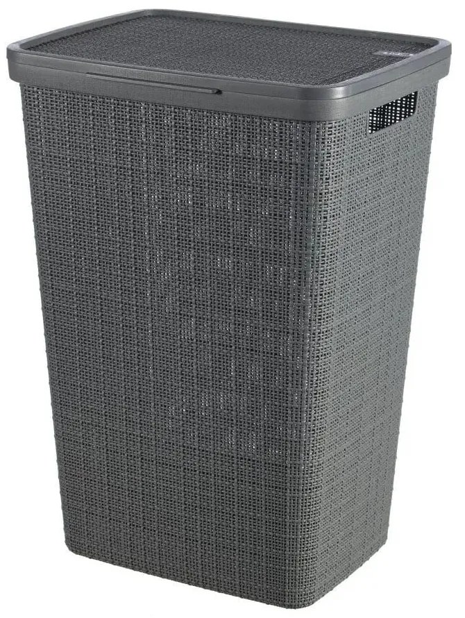 Cesto portabiancheria grigio scuro , 58 l Jute - Curver