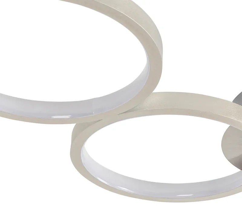 Lampada da soffitto di design in acciaio incl. LED dimmerabile a 3 livelli 3 luci - Pande