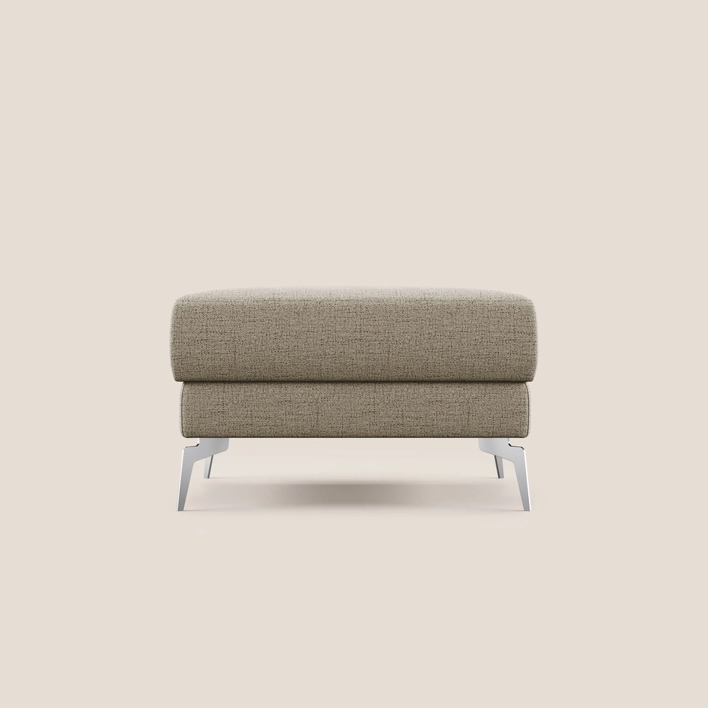 Star Pouf con piedini alti in tessuto impermeabile fiammato T03