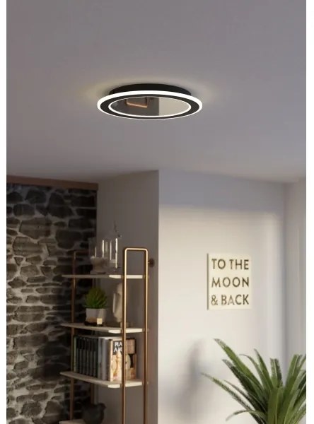 Eglo 901238 - Plafoniera LED dimmerabile MACCHIONI LED/20W/230V nero + +TC