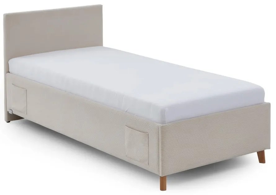 Letto da bambini beige imbottito rete non inclusa 120x200 cm Cool – Meise Möbel