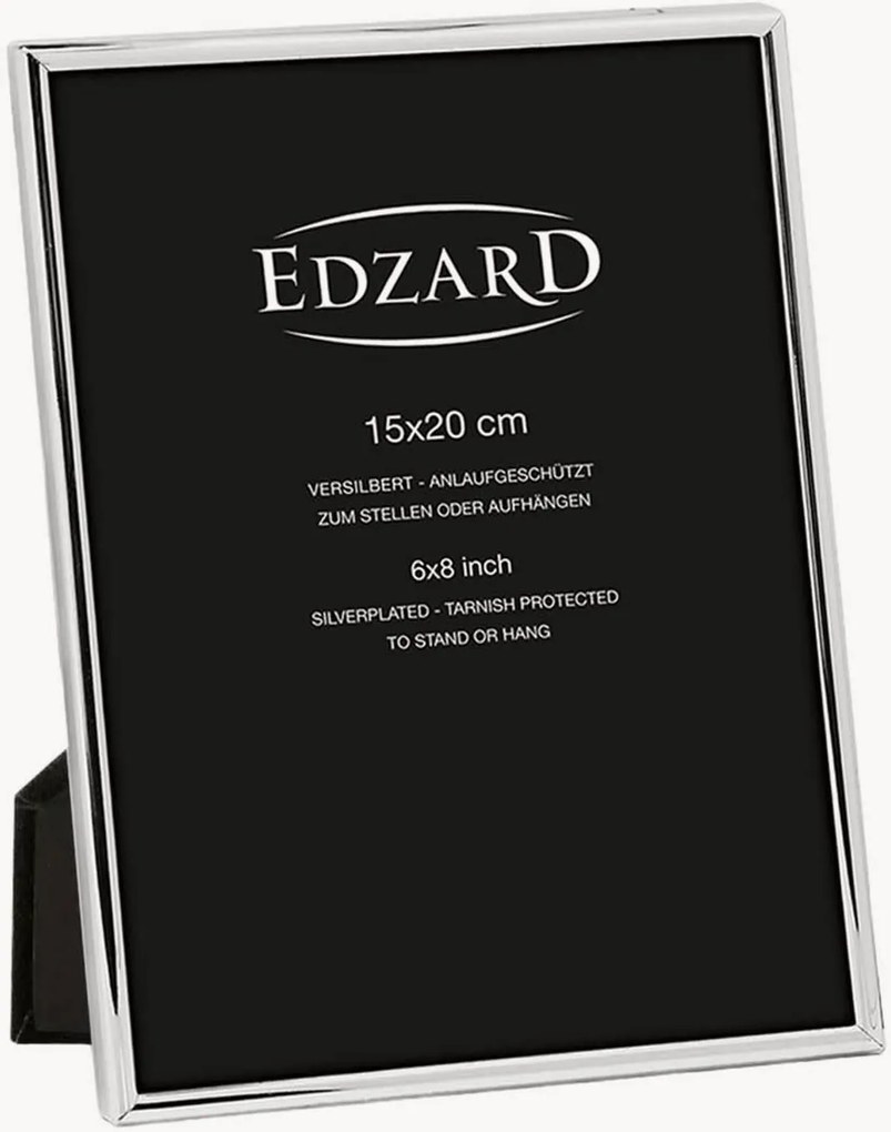 Cornice portafoto placcata in argento Genua