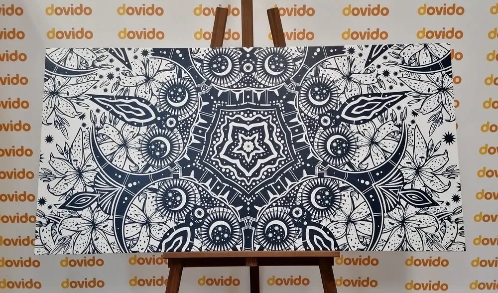 Stampa su tela – Ornamento del giglio selvatico