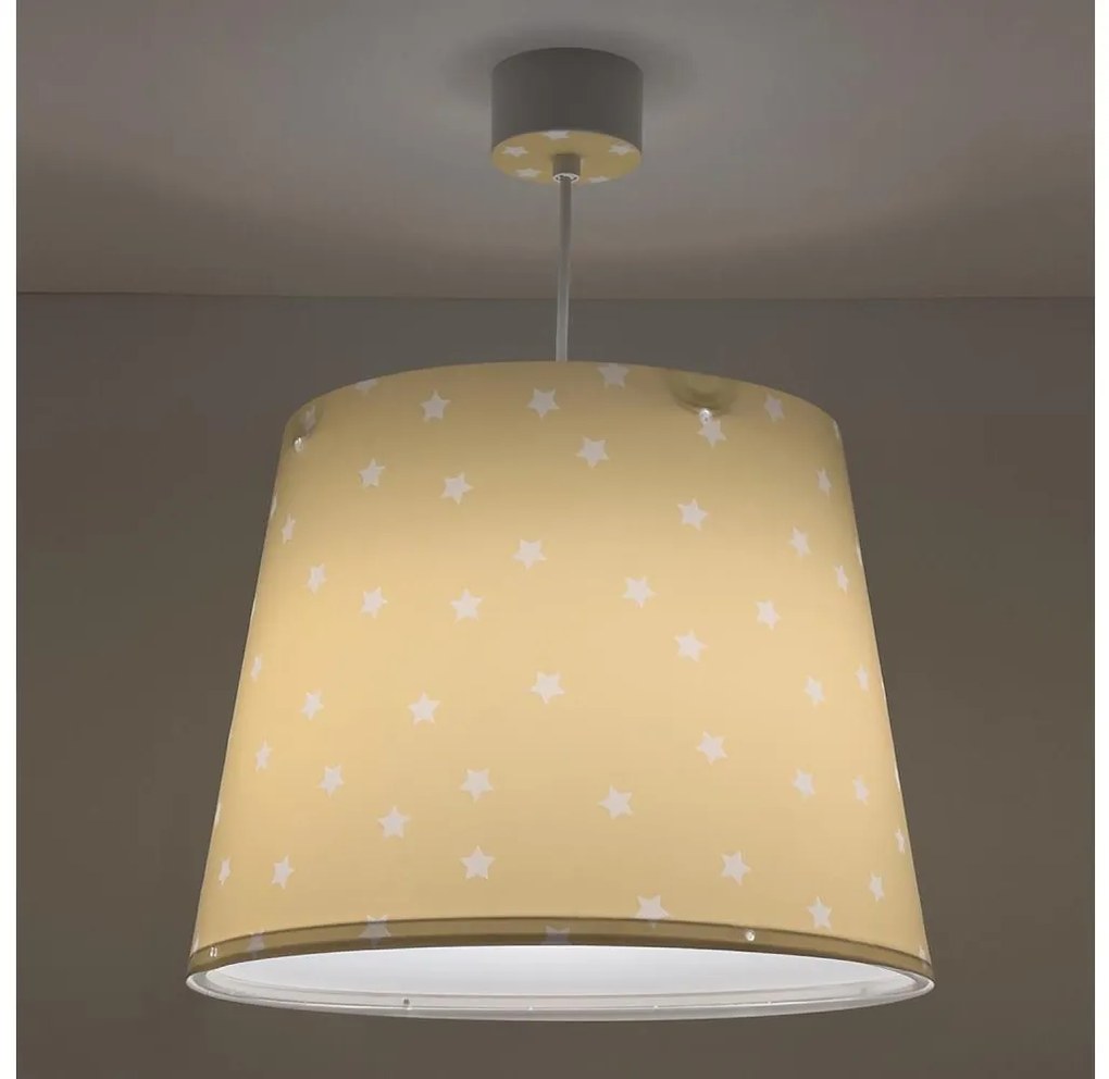 Dalber 82212A - Lampadario per bambini STAR LIGHT 1xE27/60W/230V giallo